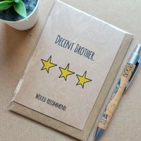 Funny Brother Birthday Card