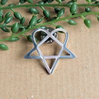 HIM Heartagram Metal Pin badge
