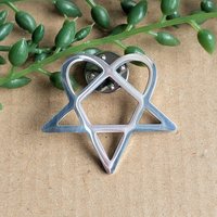 HIM Heartagram Metal Pin badge