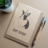 Funny Rabbit Birthday Card