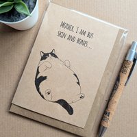 Funny Fat Cat Birthday Card