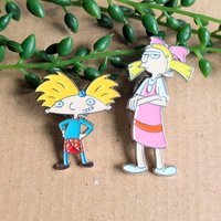 Hey Arnold Enamel Pin Badge Set
