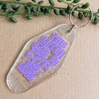 Witch Coffee and Magic Keyring
