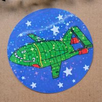 Thunderbird 2 Holographic Vinyl Sticker