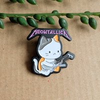 Metallica Cat Enamel Pin Badge
