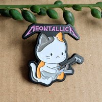 Metallica Cat Enamel Pin Badge