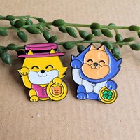 Top Cat Enamel Pin Badge Set