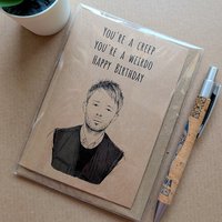 Funny Radiohead Birthday card