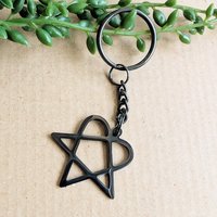 Heartagram HIM Keyring