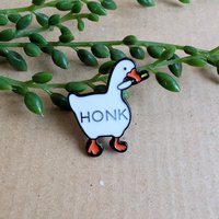 Honk Goose enamel pin badge