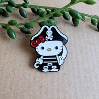 Pirate Hello Kitty Enamel Pin Badge