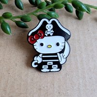 Pirate Hello Kitty Enamel Pin Badge