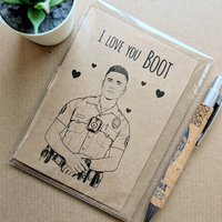 Funny The Rookie Valentines Card 