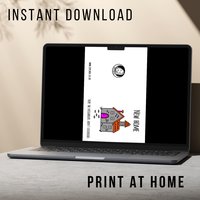 Funny New Home Card - Printable Instant Download