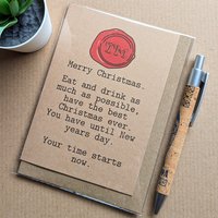 Funny Taskmaster Christmas Card
