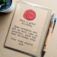 Funny Taskmaster Birthday Card