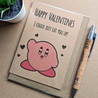 Funny Kirby Valentines Card 