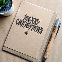 Gothic Death Metal Christmas Card