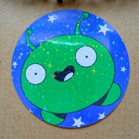 Mooncake Holographic Vinyl Sticker