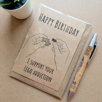 Funny Lego Birthday Card