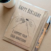 Funny Lego Birthday Card