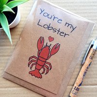 You're my Lobster Card - Friends Valentines card