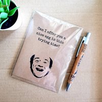 Funny Always Sunny Birthday Card - Egg Frank Quote its Always Sunny in Philadelphia Blank Card