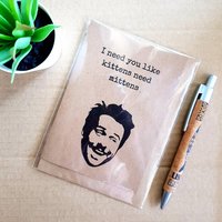 Always Sunny Card - Kitten Mittens Charlie quote its Always Sunny in Philadelphia Blank Card