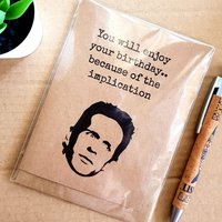 Funny Always Sunny Birthday Card - Implications Dennis Quote Always Sunny in Philadelphia Blank Card