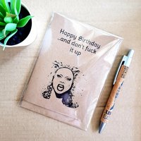 Rupauls Drag Race Birthday Card - Dont Fuck it up