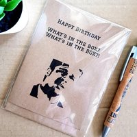 Funny Seven Birthday Card Seven Movie Quote - whats in the box