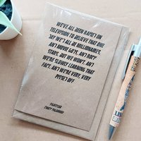 Fight club quote birthday Card - Raised on television