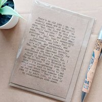 Annie Hall Birthday Card - Woody Allen