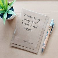 Firefly Birthday Card - Mal Bonnet quote blank card
