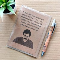 Parks and Recreation Birthday Card - Funny Ron Swanson Birthday card