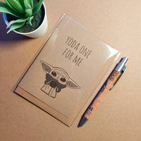 Cute The Child Card - Funko Pop Mandalorian Girlfriend Boyfriend Birthday Card
