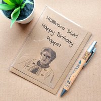 Funny Mrs Doubtfire Birthday Card - Hello Dear Poppet Doubtfire quote card