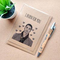 Funny Bridgerton Card - I burn for you