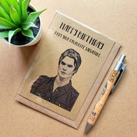 Funny vampire diaries Birthday Card - Damon Salvatore