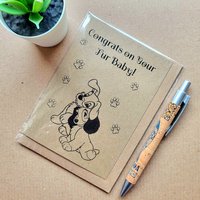 Congratulations on your fur baby card - New Dog card