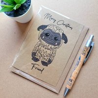 Funny Labyrinth Christmas Card - Ludo Friend