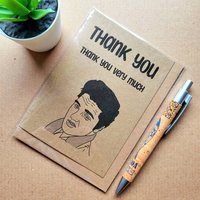 Funny Elvis Presley card - Thank you very much