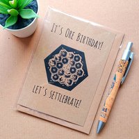 Settlers of Catan Birthday Card - Funny Geeky board game card