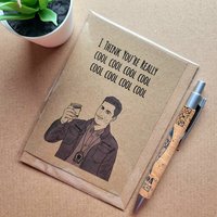 Funny Brooklyn 99 Valentines Card - I think your cool cool cool