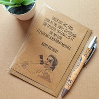 Funny American Pyscho Birthday Card