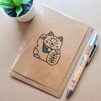 Lucky Cat Good Luck Card