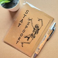 Funny skeleton birthday card - stay spooky!
