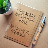 Funny Brother Birthday Card