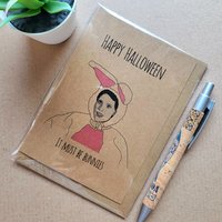 Funny Buffy Halloween Card - Anya Bunny Costume