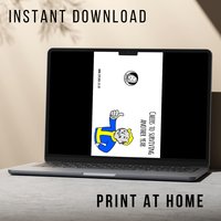 Fallout Birthday Card - Printable Instant Download